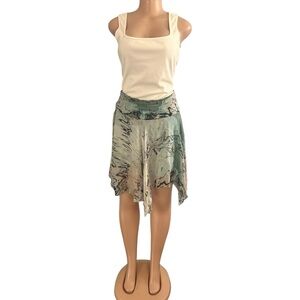 To the Max Handkerchief  Marble Silk Skirt